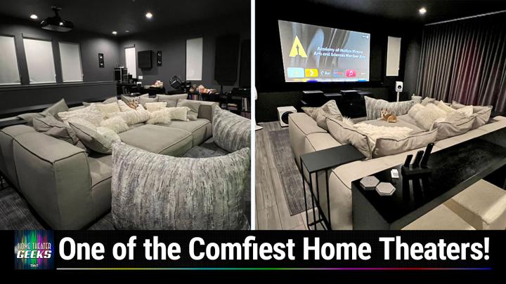 HTG 440: A Comfy Couch Home Theater! - This home theater is built for lounging