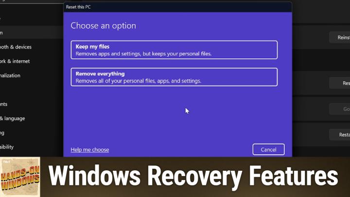 New and Old ways to recover Windows 11