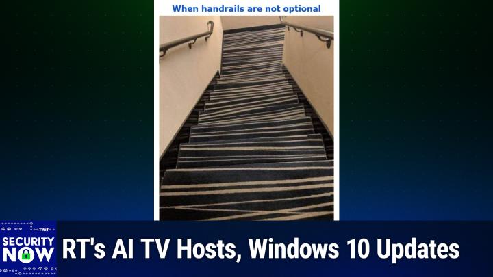 SN 999: AI Vulnerability Discovery - RT's AI TV Hosts, Windows 10 Updates