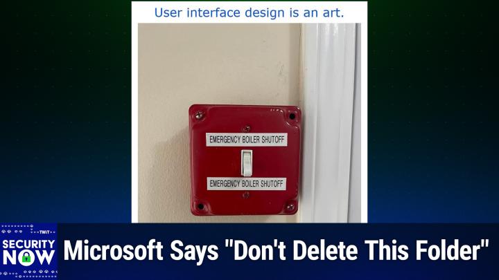 Microsoft Says "Don't Delete This Folder"