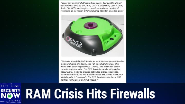 RAM Crisis Hits Firewalls