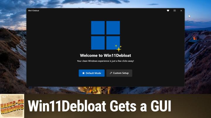 Win11Debloat Gets a GUI - Take Command of Windows 11 With an Updated, User-Friendly Tool