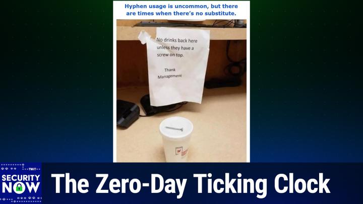 The Zero-Day Ticking Clock